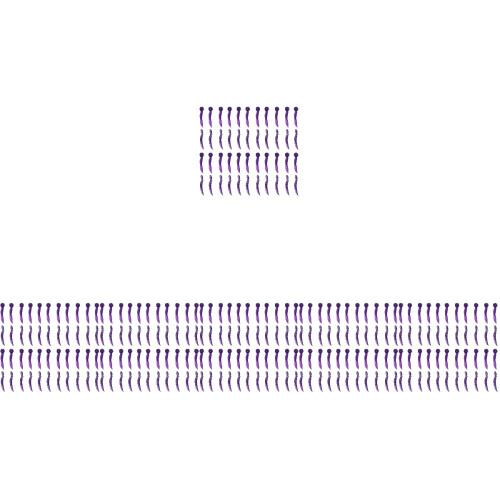 100Pcs Practical Purple Wedges Disposable Teeth Treatment Tools 2