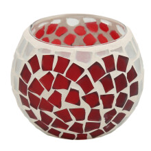 Handmade Glass Fragments Mosaic Candle Holder Votive Tea Light Holder For Christmas Party Decor Commercial Scene Decoration Warm Romantic Atmosphere