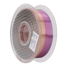PLA filament s hladkým tiskem pro 3D tiskárny, konzistentní průměr, zářivé barvy, lesklý hedvábný gradientní duhový filament, měnící