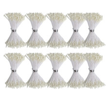 Stami di fiori artificiali per progetti di artigianato fai da te, stami floreali artificiali perlati fatti a mano in gesso color crema da 1 mm con