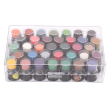 Mini DIY Sponge Daubers with Storage Case, Soft Airbrush Effects Applicators for Finger Painting Drawing Craft Kits Featuring Fingerprint Ink Pad