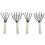 4Pièces Râteau Main 5 Pour Jardinage Durable 2