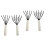 4Pièces Râteau Main 5 Pour Jardinage Durable 4