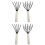4Pièces Râteau Main 5 Pour Jardinage Durable 5