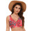 Top de biquíni feminino com bojo push-up e aro, modelo sexy com decote em V. 3