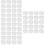60Pièces Coupes À Pudding Transparentes Couvercles Pour Stockage 9