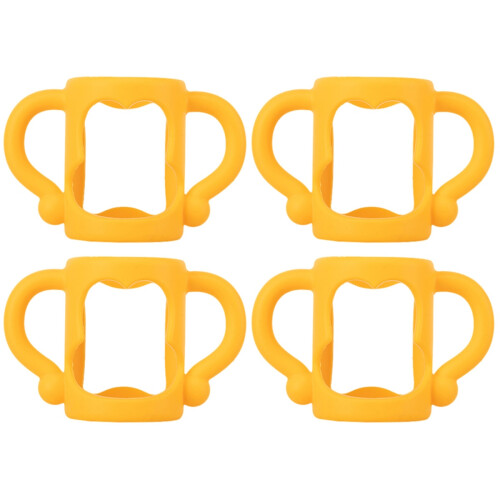 2 Count Silicone Handle Toddler Universal Handles For Baby Bottles 1