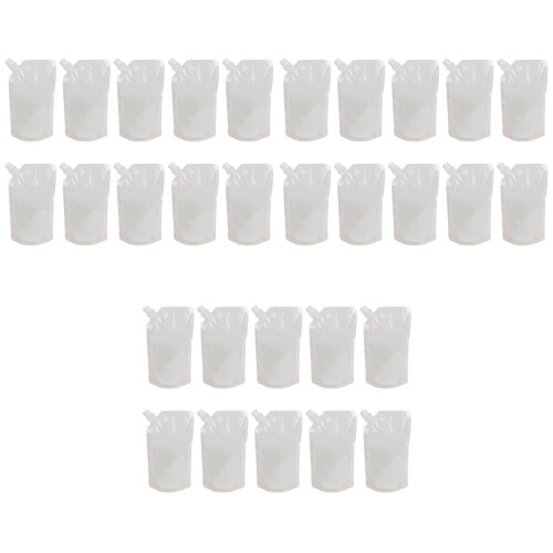 150Pcs Safe Pouches White Drink Bags with Lid 2