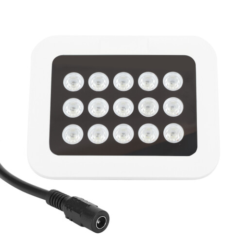 Wide Angle IR Illuminator for Surveillance Systems, High Power IR Array LEDs15W, Improved Night Vision Performance with IP66Waterproof Design,