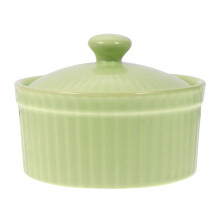 2Pièces Bol Cuisson Soufflé Vert Clair Bol Céramique Résistant Et Sûr