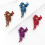Krystallhestebrosje i legering – 5x3cm 5