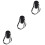 3Pcs Black Insulated Water Bottle Protection Sleeve with Strap 4