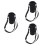 3Pcs Black Insulated Water Bottle Protection Sleeve with Strap 5