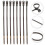 400Pcs Nylon Cable Ties Black Self-Locking Zip Ties for Strong Fixing 8