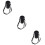 3Pcs Black Insulated Water Bottle Protection Sleeve with Strap 8