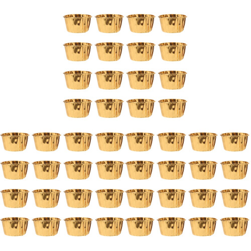 150Pièces Caissettes Dorées Jetables Pour Gâteaux Cupcakes 1