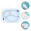 2Pcs Blue Silicone Kids Suction Plate Divided Dinner Plate for Babies 10