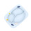 2Pcs Blue Silicone Kids Suction Plate Divided Dinner Plate for Babies 11