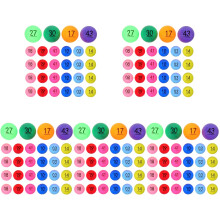 250Pièces Balles De Loterie En Plastique PP Multicolores Pour Fêtes