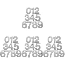 40Pcs Silver Vintage-Style Adhesive House Numbers Durable for Home Use