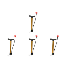 4St Draagbare Gele Fietspomp Voetpedaal Anti-Slip Plastic Metaal Kit