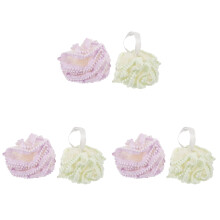 6Pcs Assorted Color Shower Scrubber Bath Ball Rich Foam Body Cleaner