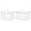 2Pcs Transparent Bread Pocket PP Leakproof Food Container for Home Use 1