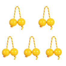 5Pcs Yellow Children Shaking Toy Rhythm Maracas Educational Percussion