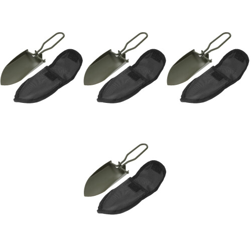 4Pièces Pelle De Camping Pliable Acier + Portable 2