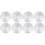 8Pièces Adaptateurs Aluminium Argenté Pour Tables Basse Verre 1
