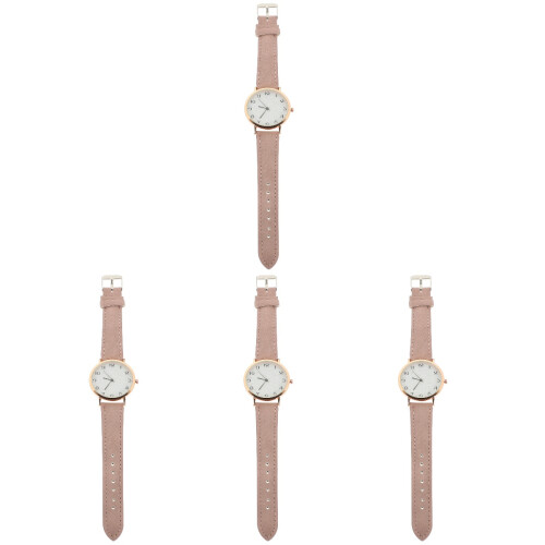 4Pièces De Mode Rose, Bracelet Et Ajustable Pour