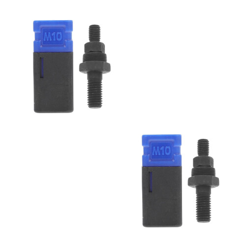 2Pièces Accessoire Rivet Écrou En Acier Noir Ergonomique Et Solide