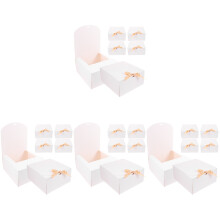 24Pcs Pre-Folded White Cake Boxes, Perfect for Cookies and Desserts