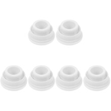 6Pcs White Rubber Plugs Pool Ladder Bumper Caps for Secure Ladder Hold