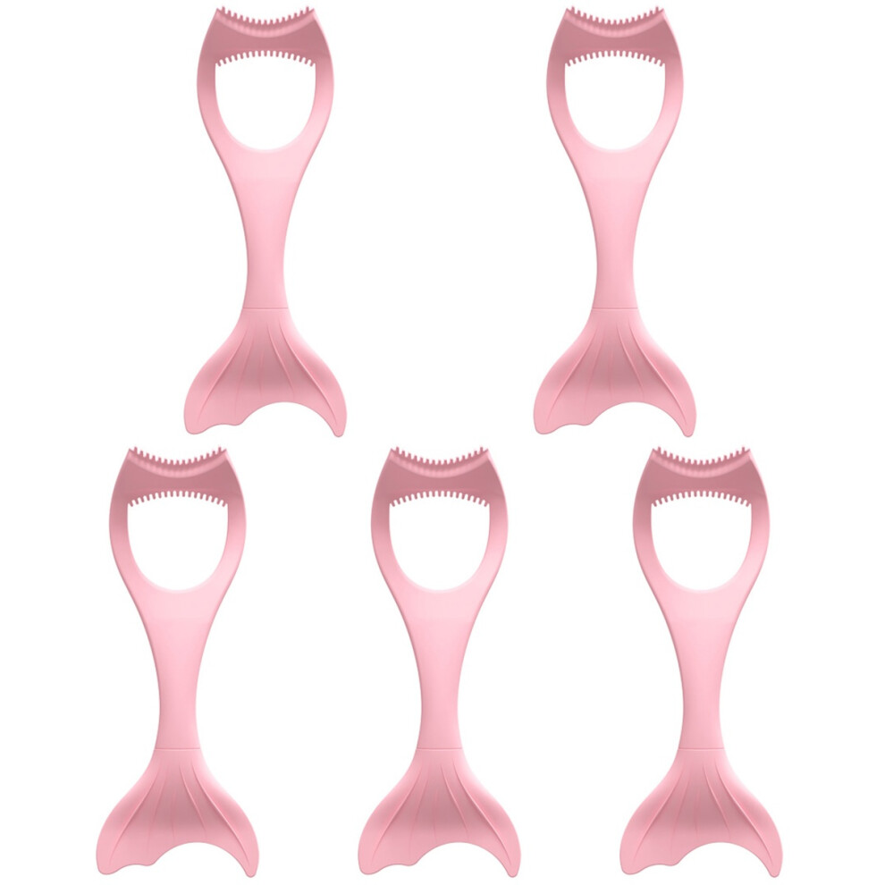 Aboofan Pink 5Pcs Reusable Silicone Eye Makeup Tools Eyeliner & Eyelash Aids