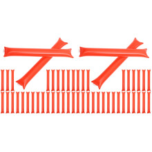 100Pcs Pe Red Inflatable Noise Makers Cheerleading Sticks for Parties