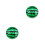 2Pièces Ballon Pastèque Gonflable Vert Pour Jeux D'extérieur Enfants 1
