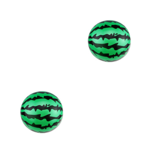 2Pièces Ballon Pastèque Gonflable Vert Pour Jeux D'extérieur Enfants