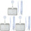 6Pcs Grey Multi-Functional Horizontal Card Covers Id Badge Holders PVC 1