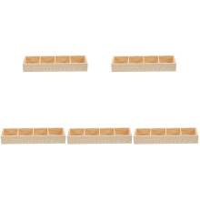 5Pcs Multi-Function Wooden Tea Bag Holder for Countertop