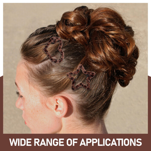 Set di 6 fermagli per capelli da donna con stampa leopardata. 2
