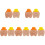 10Pièces Bois Pour Dents Enfants Design Chic 1
