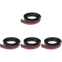 4Pièces Garniture Flexible Sol Noire Pour Bordure De Tapis