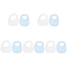 10Pièces Bavoirs Bébé 0-6 Boutons Coton Bébé