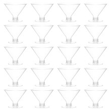 50Pièces Coupes Dessert Transparentes Pour Glace Milk Shake Usage Pro