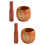 2Pièces Écrase-Ail En Bois Manuel Pour Maison Cadeau 7