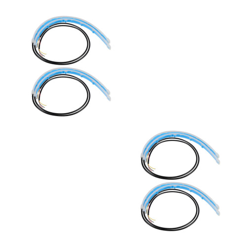 2 Pcs Strip Color Running Light Flexible Bar