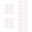 30Pièces Accessoires Bouquet Dentelle Rose Cadeau Fleurs 8
