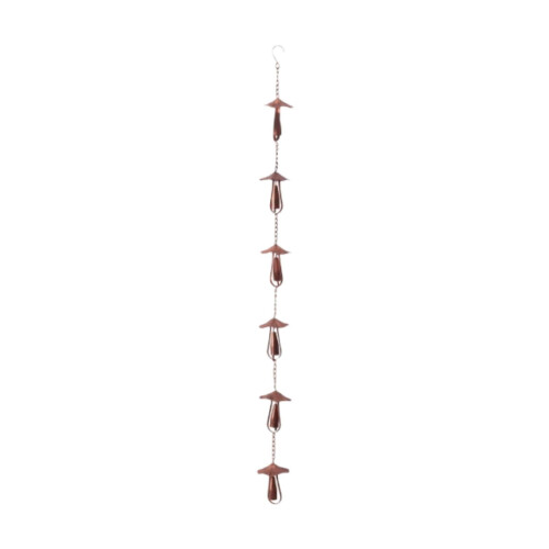 Metal Rain Chain 130 cm Length Replace for Downspouts Eaves Drainage Decor Water 2