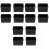 12Pcs Black Acrylic Tea Box Coffee Bag Organizer Multi-Use Storage 2